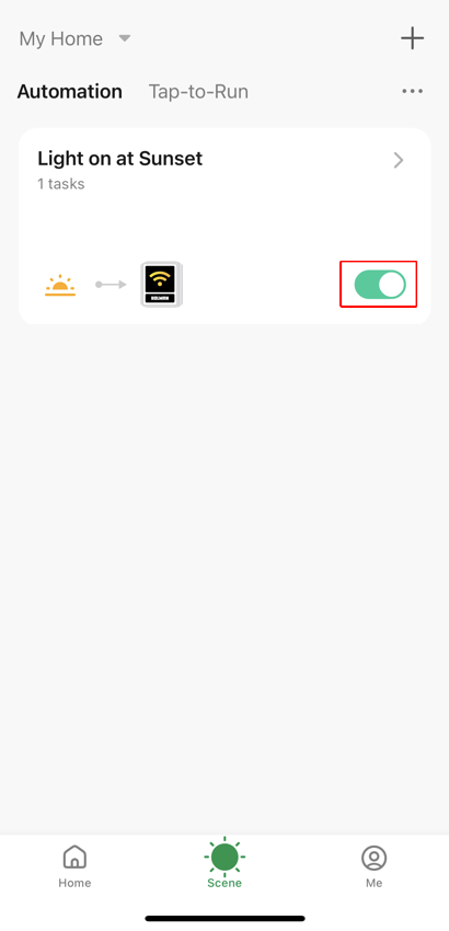 Scene screen
